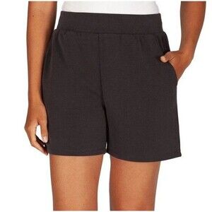LazyPants Luxe Shorts Black Charcoal Size Small NWT
